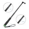 uxcell Portable Selfie Stick, 19 Inch Extension Adjustable Hand Grip Aluminum Alloy Monopod Pole Fit for Most Action Cameras, Green & Black view 4