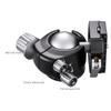 Leofoto LH-LR Ball Head, Lever Release, Bubber Level, Low Profile, 3/8" Srew Hole, Arca Compatible (LH-47LR) view 4
