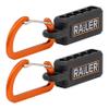 Railer Screwdriver Bit Holder Storage Organizer 5-Hole Black Bit Holder with Carabiner - 2 Pack view 1