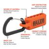 Railer Screwdriver Bit Holder Storage Organizer 5-Hole Black Bit Holder with Carabiner - 2 Pack view 2