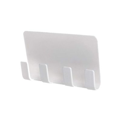 Zerodeko Wall Mount Phone Holder Adhesive Plastic Storage Rack for Bedroom