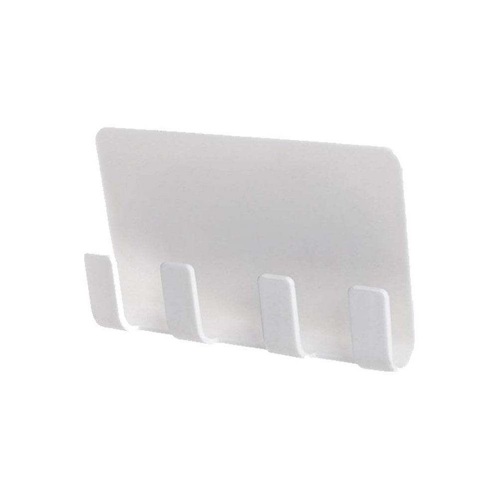 Zerodeko Wall Mount Phone Holder Adhesive Plastic Storage Rack for Bedroom