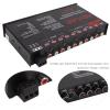 7 Band Car Audio Graphic Equalizer, Variable Gain Adjustment High Level Input EQ, Low Pass Filter, Chassis Graphic Equalizer with Control Volume view 3
