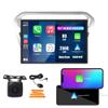Kunfine Car CarPlay Android Auto Navigation Stereo GPS Radio Reverse Camera Display 13.1" QLED Touchscreen Headunit Tablet Pad Media Player For Peugeot 301 13-25 if Applicable Octa Core 8G+256G Silver view 1