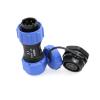 ZBLZGP WEIPU SP17 5-Pin IP67 Waterproof Aviation Circular Connector, 5A Panel Mount Male Plug & Female Socket, RV Electrical Cable Connection Plug Socket view 2