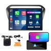 Kunfine Car CarPlay Android Auto Navigation Stereo GPS Radio Camera Display 13.1" QLED Touchscreen Headunit Tablet Media Player for Peugeot 301 2013-2025, if Applicable Octa Core 4G+64G Matte Black view 1