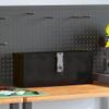 vidaXL Black Aluminum Storage Box  19.7"x5.9"x8.1"  Lightweight, Durable, and Rust-Resistant with Locking System for Safe Transport and Storage of Tools and Gear. view 2