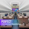 Kunfine Android Car Overhead Player 17.3 Inch Wide IPS Screen Video Car Roof Mount Monitor with Built-in Stereo Speakers Flip Down Overhead Car Monitor Support Bluetooth WiFi HDMI USB NO DVDGrey view 3