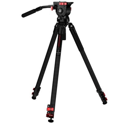IFOOTAGE Gazelle TC9 Carbon Camera Tripod, 65" Professional Video Tripod,Komodo K7 Fluid Tripod Head, Heavyweight Fluid Video Head,for Professional Photography,Vlogging and Video Production