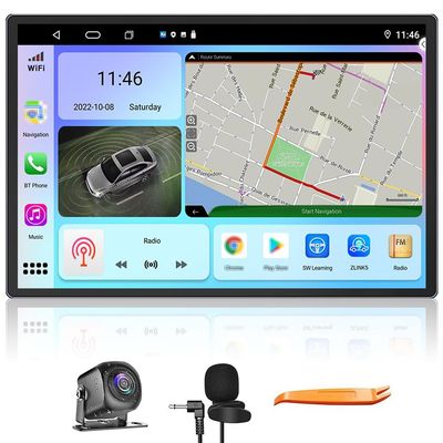 Kunfine Car CarPlay Android Auto Navigation Stereo GPS Radio Reverse Camera Display 13.1" QLED Touchscreen Headunit Tablet Pad Media Player for Audi A3 2004-2013, if Applicable Octa Core 8G+256G