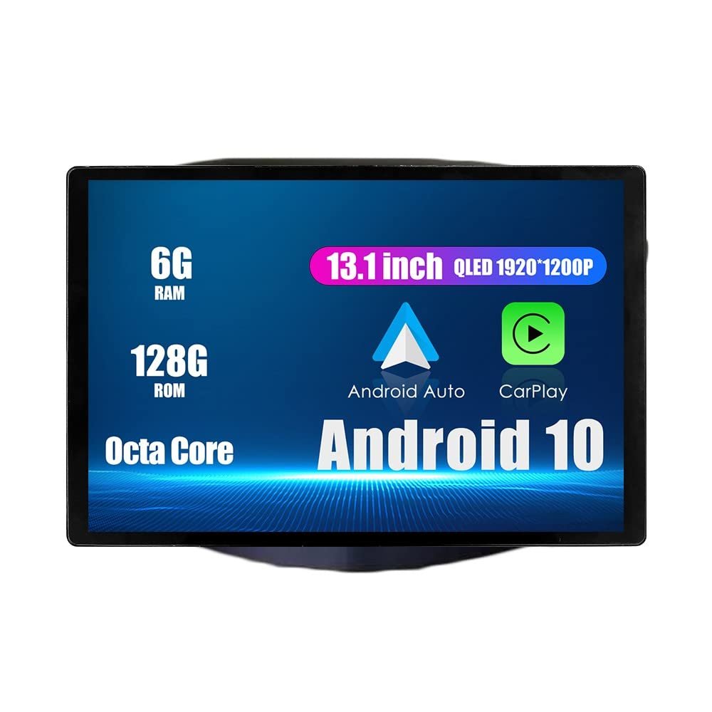 CarPlay Android Auto Autoradio Car Navigation Stereo GPS Radio 13.1" 2K QLED Touchscreen Headunit Tablet for Peugeot 207 2009-2013 if Applicable Octa Core 6G+128G