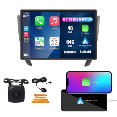 Car CarPlay Android Auto Navigation Stereo GPS Radio Camera Display 13.1" QLED Touchscreen Headunit Tablet Pad Media Player for Nissan Np300 Navara 2015-2025, if Applicable Octa Core 4G+64G