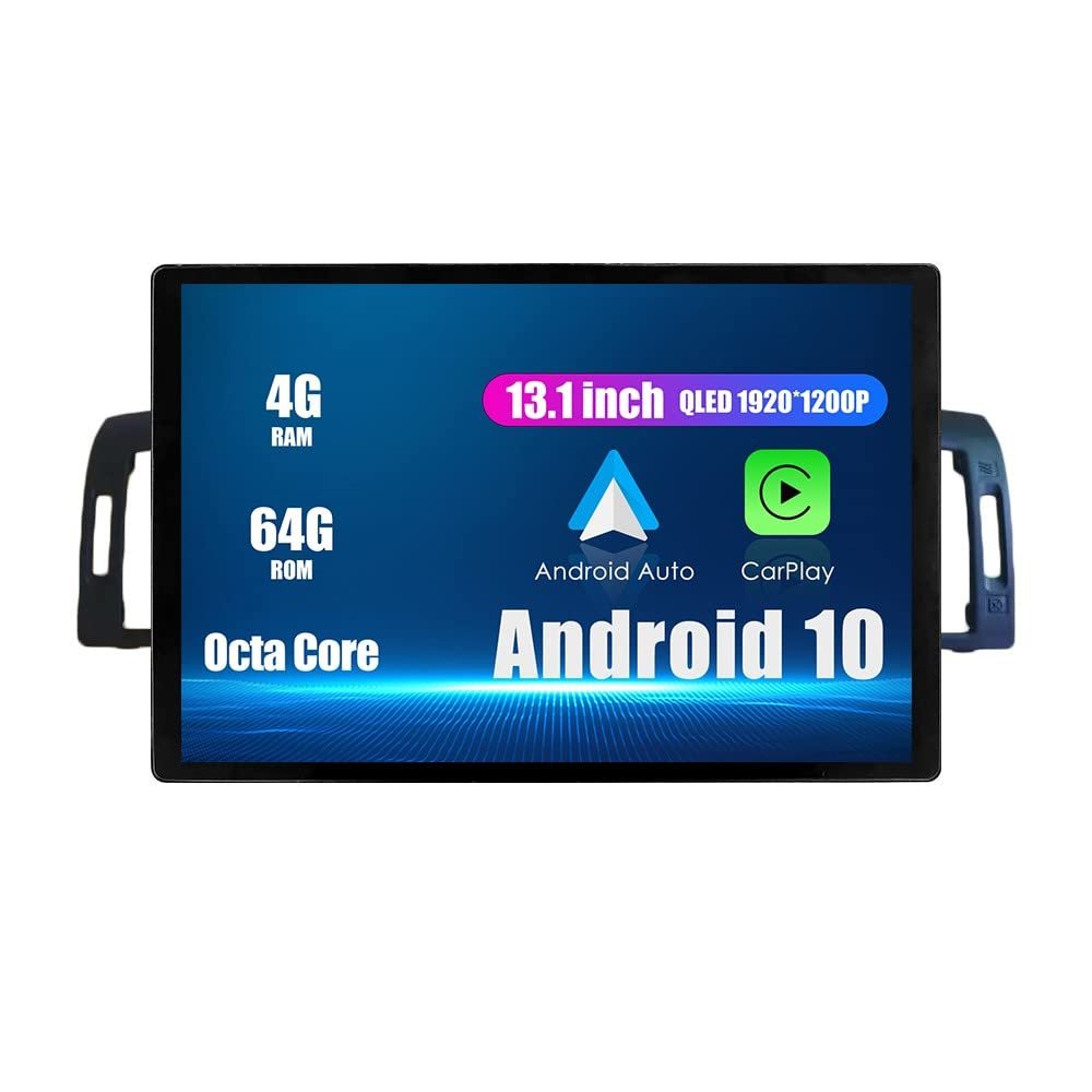 CarPlay Android Auto Autoradio Car Navigation Stereo GPS Radio 13.1" 2K QLED Touchscreen Headunit Tablet for Infiniti M35 2007-2009 if Applicable Octa Core 4G+64G