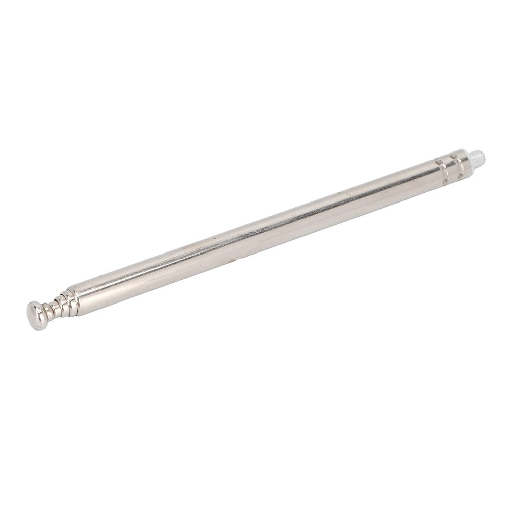 Telescopic Antenna, 30cm/11.8in Full Length 5 Sections Telescopic Aerial Portable Radio Antenna Replacement Compatible with TV Radio Electric Products Remote Control Lamp VCD
