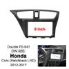 9 inch Car Radio Fascia Panel for Honda Civic 2012-2017 Stereo Frame view 2