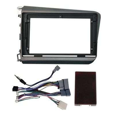 9 inch Car Radio Fascia Panel for Honda Civic 2012-2015 Stereo Frame Cable