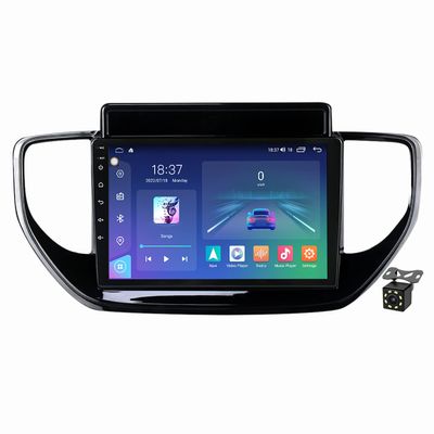 Android 12 Fit for Hyundai Solaris 2 II 2020-2021 Car Stereo Radio Navigation GPS 2K Screen Multimedia Player with Carplay Bluetooth FM RDS WiFi 4G SWC+Backup Camera,M6 pro/8+256g/9