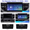 Android 12 Fit for Hyundai Solaris 2 II 2020-2021 Car Stereo Radio Navigation GPS 2K Screen Multimedia Player with Carplay Bluetooth FM RDS WiFi 4G SWC+Backup Camera,M6 pro/8+256g/9 view 2