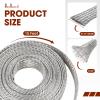 Tinned Copper Braid Cable Wire Shielding Sleeve Ground Straps Protection Flat Metal Mesh Flexible Expandable (9/16 in Wide(0.36 in Dia)-15ft) view 2