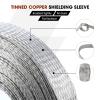 Tinned Copper Braid Cable Wire Shielding Sleeve Ground Straps Protection Flat Metal Mesh Flexible Expandable (9/16 in Wide(0.36 in Dia)-15ft) view 4