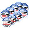 GOLEEX Pack 9 Pcs Security Notice Stickers Protected by Video Surveillance Bumper Sticker Outdoor Window Automotive Exterior Decals Audio Recorded Monitored Labels Home Decoration view 1