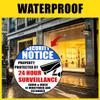 GOLEEX Pack 9 Pcs Security Notice Stickers Protected by Video Surveillance Bumper Sticker Outdoor Window Automotive Exterior Decals Audio Recorded Monitored Labels Home Decoration view 3