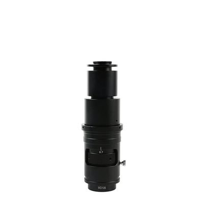 RADHAX Microscope Kit Industrial Adjustable Zoom CS C Mount Lens, HD Video Microscope Camera Lens, 100X 120X 130X 160X 200X 300X 320X 360X 500X 600X Microscope Lens Adapters (Color : 320X)