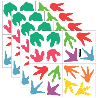 1 Set Nursery Guide Wall Stickers Feet Cutouts Floor Decor Tracks Playroom Kids Classroom Party Removable for Decoration Decal Decals Footprint Kids Room Decor