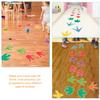 1 Set Nursery Guide Wall Stickers Feet Cutouts Floor Decor Tracks Playroom Kids Classroom Party Removable for Decoration Decal Decals Footprint Kids Room Decor view 4