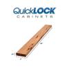 Quicklock RTA (Ready-to-Assemble) 30" Tall Wall Kitchen Cabinets - Shaker Style | 100% Hardwood | Made in America | Soft Close Hardware (Rustic Hickory, .75" D x 3" W x 30" H Filler) view 3