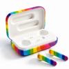 Bluetooth Wireless Earbuds, Noise Cancelling Headphones, Mic, Rainbow Pride view 1