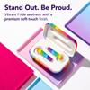 Bluetooth Wireless Earbuds, Noise Cancelling Headphones, Mic, Rainbow Pride view 3