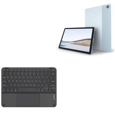 BoxWave Keyboard Compatible with MERRYROYAL Tablet MRL10363 (10.4 in) - SlimKeys Bluetooth Keyboard with Trackpad, Portable Slim TouchPad - Jet Black