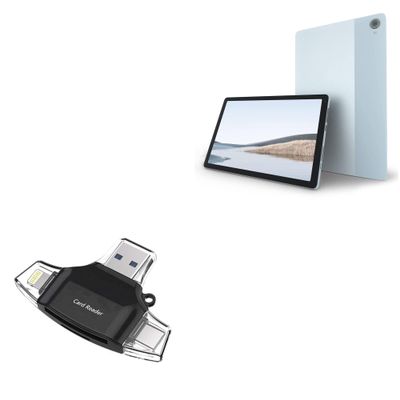 BoxWave Smart Gadget Compatible with MERRYROYAL Tablet MRL10363 (10.4 in) - AllReader SD Card Reader, microSD Card Reader SD Compact USB - Jet Black