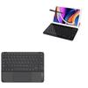 BoxWave Keyboard Compatible with JUSYEA Android 11 Tablet J10-1 (10 in) - SlimKeys Bluetooth Keyboard with Trackpad, Portable Slim TouchPad - Jet Black view 1