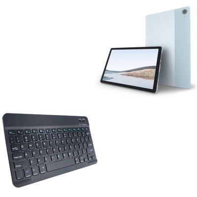 BoxWave Keyboard Compatible with MERRYROYAL Tablet MRL10363 (10.4 in) - SlimKeys Bluetooth Keyboard, Portable Thin with Chiclet-Style Keys - Jet Black