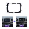 9 inch Car Radio Fascia Panel for Honda VEZEL 2014 Automatic Stereo Dash Frame view 2