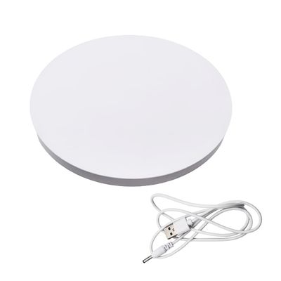 Funvalley Surperfect 9.8 Inches Electric Motorized Rotating Turntable Display Stand, USB Automatic Turntable Table for 360 Degree Products Display