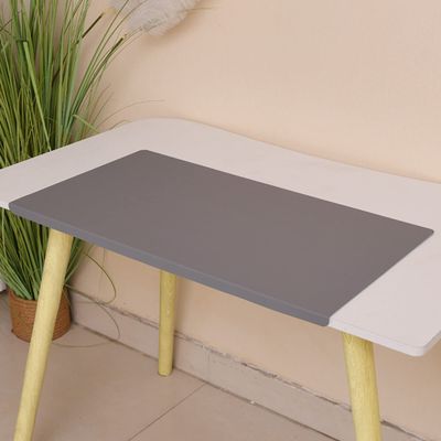 Waterproof Desk Mat Pad with Fixation Lip, Extended Mouse Pad Keyboard Mat Desk Pad Protector, Non-Slip Laptop Desk Writing Mat for Home Office Accessories,70x50cm,Gray