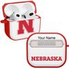 Affinity Bands Nebraska Huskers HDX Custom Name Case Cover Compatible with Apple AirPods Gen 3 (Classic White) view 1