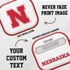 Affinity Bands Nebraska Huskers HDX Custom Name Case Cover Compatible with Apple AirPods Gen 3 (Classic White) view 2