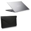 BoxWave Case Compatible with VAIO SX-14 (VJS145X) (Case Elite Leather Messenger Pouch, Synthetic Leather Cover Case Envelope Design for VAIO SX-14 (VJS145X) - Jet Black view 1