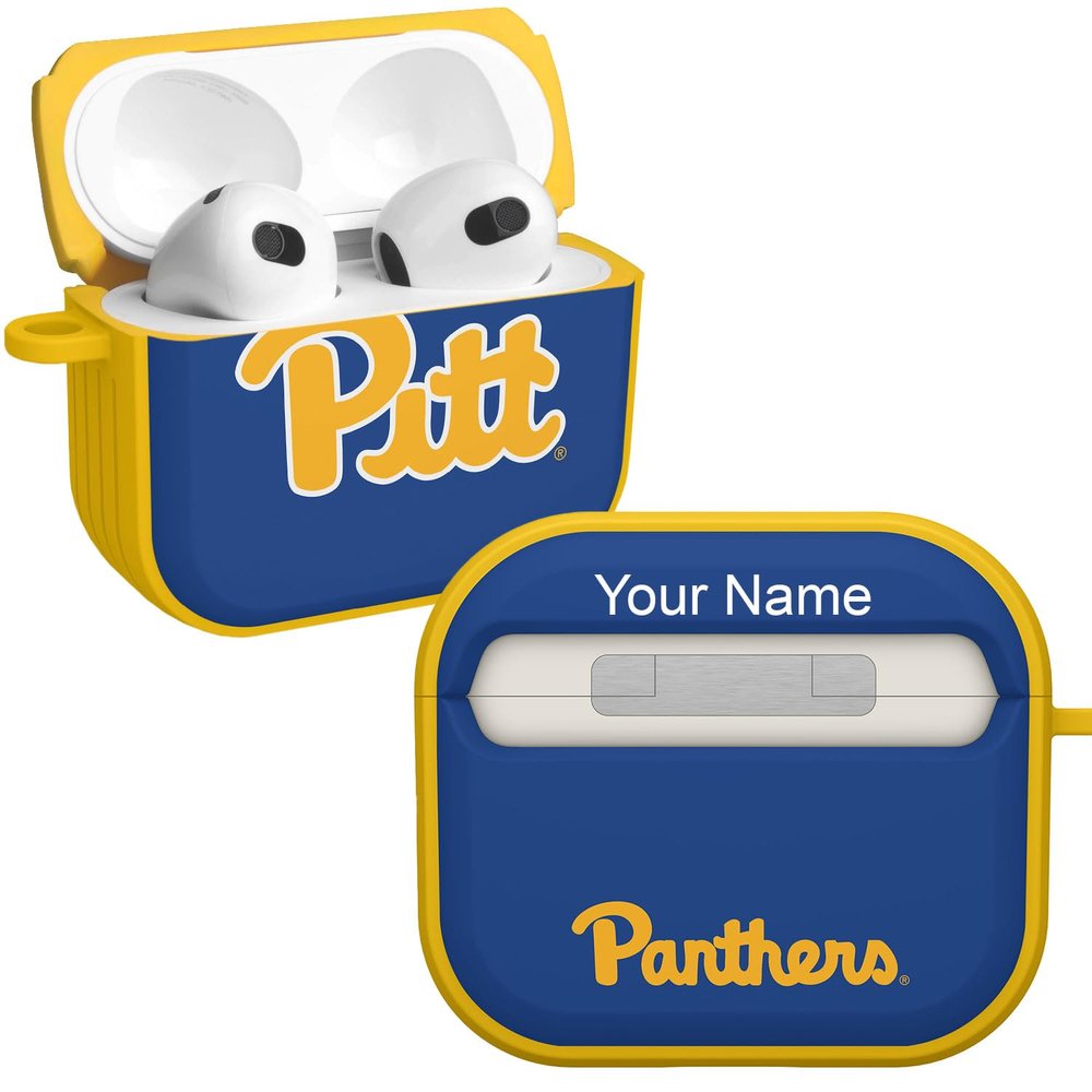 Affinity Bands Pittsburgh Panthers HDX Custom Name Case Cover Compatible with Apple AirPods Gen 3 (Classic)