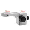 Microscope Kit 76mm Diameter Zoom Stereo Microscopes Holder Adjustable Bracket Stand 25mm Rod Bar Pillar, for Binocular Trinocular Microscopio Microscope Lens Adapters (Color : 76mm White Holder) view 2