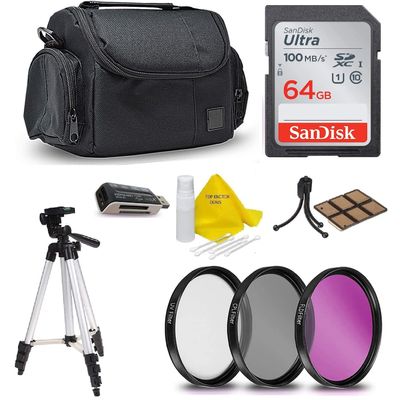 64GB SD Memory Accessory Kit for Canon EOS Rebel T7i T7 T6i T6S T6 T5i T5 T3i SL2 SL1 EOS 80D 77D 70D 60D EOS 9000D 8000D 800D 760D 750D 700D 650D 1300D 1200D 5D Mark III 5D Mark ii 6D 7D Mark ii