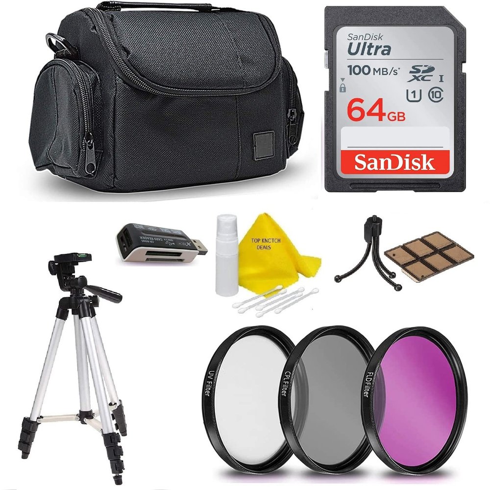 64GB SD Memory Accessory Kit for Canon EOS Rebel T7i T7 T6i T6S T6 T5i T5 T3i SL2 SL1 EOS 80D 77D 70D 60D EOS 9000D 8000D 800D 760D 750D 700D 650D 1300D 1200D 5D Mark III 5D Mark ii 6D 7D Mark ii