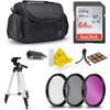 64GB SD Memory Accessory Kit for Canon EOS Rebel T7i T7 T6i T6S T6 T5i T5 T3i SL2 SL1 EOS 80D 77D 70D 60D EOS 9000D 8000D 800D 760D 750D 700D 650D 1300D 1200D 5D Mark III 5D Mark ii 6D 7D Mark ii view 1