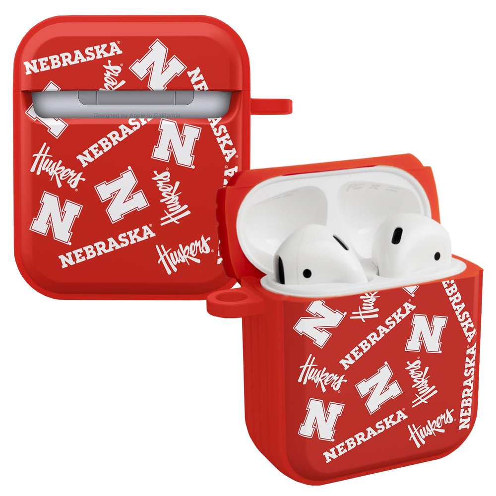 Affinity Bands Nebraska Huskers HDX Case Cover Compatible with Apple AirPods Gen 1 & 2 (Select)