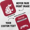 Affinity Bands Washington State Cougars HDX Custom Name Case Cover Compatible with Apple AirPods Gen 1 & 2 (Classic) view 2