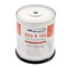 Vinpower Digital DVD-R 4.7GB 16x White Inkjet Printable Hub Recordable Media - 100 Disc Cake Box Spindle view 1